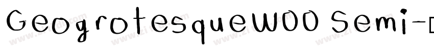 GeogrotesqueW00 Semi字体转换